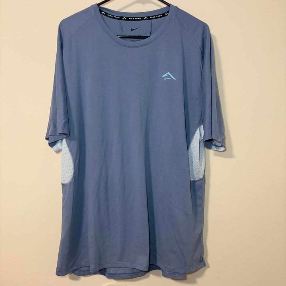 Nike trail light blue shirt
